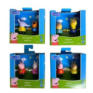 Hasbro Set of 4 Peppa Pig Figures Peppa, Pedro, Suzy Sheep, Freddy, and Emily